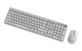 GEMBIRD BEZPRZEWODOWY ZESTAW KLAWIATURY + MYSZ SILENT KEY PRO BUSINESS, BIAŁY, UKŁAD RU