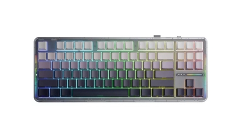 Klawiatura gasket F87 Gradient Grey SpaceCrystal switch RGB AULA
