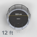 REBEL ACTIVE TRAMPOLINA PRO 12FT/366CM, SIATKA, DRABINKA RBA-8003