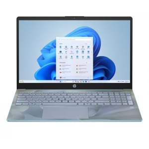 Laptop HP 15-FD0125DS - Intel N100 | RAM 16GB | SSD 128GB | 15.6"HD Dotykowa | Windows 11 | Podświetlana klawiatura, czytnik linii papilarnych | SPRING IRIDESCENCE