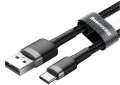 Kabel Baseus Cafule CATKLF-AG1 (USB 2.0 - USB typu C ; 0,50m; kolor ciemnoszary)