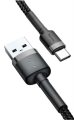 Kabel Baseus Cafule CATKLF-AG1 (USB 2.0 - USB typu C ; 0,50m; kolor ciemnoszary)