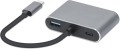 Hub USB Typ-C 4w1 USB 3.0 + PD 100W + HDMK 4k30Hz + VGA FullHD