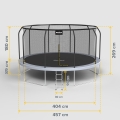 REBEL ACTIVE TRAMPOLINA PRO 15FT/457CM, SIATKA, DRABINKA RBA-8005
