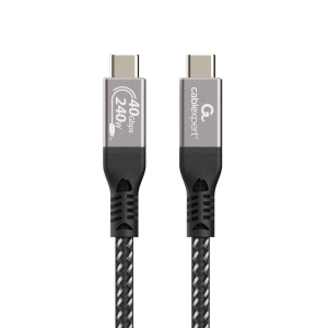 GEMBIRD KABEL DO ŁADOWANIA I TRANSMISJI DANYCH PREMIUM USB 4 TYPE-C 40 GB/S, 240 W, 0.5 M