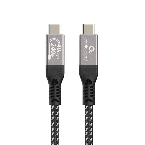 GEMBIRD KABEL DO ŁADOWANIA I TRANSMISJI DANYCH PREMIUM USB 4 TYPE-C 40 GB/S, 240 W, 0.5 M