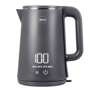 ELDOM CZAJNIK BEZPRZEWODOWY C515S ORRA 1,8L 2000W, SZARY, 5 PROGRAMÓW 45,55,70,85,100°C, PODTRZYMYWANIE TEMPERATURY