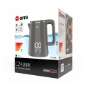 ELDOM CZAJNIK BEZPRZEWODOWY C515S ORRA 1,8L 2000W, SZARY, 5 PROGRAMÓW 45,55,70,85,100°C, PODTRZYMYWANIE TEMPERATURY