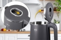 ELDOM CZAJNIK BEZPRZEWODOWY C515S ORRA 1,8L 2000W, SZARY, 5 PROGRAMÓW 45,55,70,85,100°C, PODTRZYMYWANIE TEMPERATURY