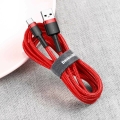 Kabel Baseus Cafule CATKLF-B91 (USB 2.0 - USB typu C ; 1m; kolor czarno-czerwony)