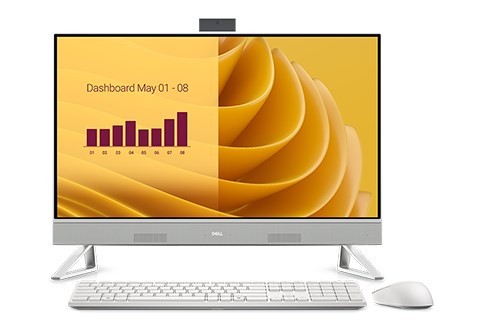 Dell 27 AiO EC27250 Core 7-150U 27.0"FHD Touch IPS 250nits 16GB DDR5 SSD1TB Intel Graphics Cam WLAN + BT Backlit Kb W11Pro 3Y ProSupport