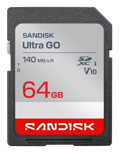 Sandisk Ultra Go SD UHS-I 64GB SD 140MB/s(R)