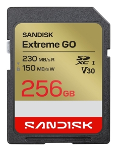 Sandisk Extreme Go SD UHS-I 256GB SD 230MB/s(R) / 150MB/s(W)