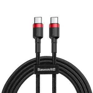Kabel Baseus CATKLF-H91 (USB typu C M - USB 2.0 M; 2m; kolor czarno-czerwony)