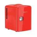 Mini lodówka ELLE Home ESDAF101RDEU 4L czerwona