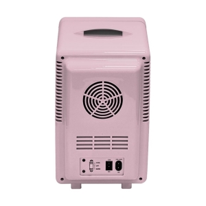 Mini lodówka z lusterkiem do makijażu LED ELLE Home ESDAF01PUEU 6L fioletowa