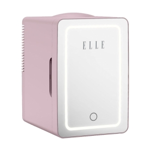Mini lodówka z lusterkiem do makijażu LED ELLE Home ESDAFX08PUEU 8L fioletowa