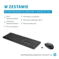 Zestaw klawiatura + mysz HP 230 Wireless Mouse and Keyboard Combo bezprzewodowe czarne Niemiecki układ klawiszy QWERTZ 18H24AA#ABD