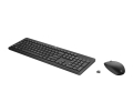 Zestaw klawiatura + mysz HP 230 Wireless Mouse and Keyboard Combo bezprzewodowe czarne Niemiecki układ klawiszy QWERTZ 18H24AA#ABD