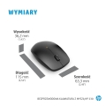 Zestaw klawiatura + mysz HP 230 Wireless Mouse and Keyboard Combo bezprzewodowe czarne Niemiecki układ klawiszy QWERTZ 18H24AA#ABD
