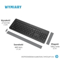 Zestaw klawiatura + mysz HP 230 Wireless Mouse and Keyboard Combo bezprzewodowe czarne Niemiecki układ klawiszy QWERTZ 18H24AA#ABD