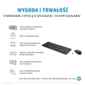 Zestaw klawiatura + mysz HP 230 Wireless Mouse and Keyboard Combo bezprzewodowe czarne Niemiecki układ klawiszy QWERTZ 18H24AA#ABD