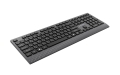 GEMBIRD PRZEWODOWA KLAWIATURA MULTIMEDIALNA SLIM USB-C, RU LAYOUT, CZARNA