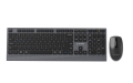 GEMBIRD BEZPRZEWODOWY ZESTAW KLAWIATURY + MYSZ DUAL MODE, 2.4 GHZ + BT, SLIM, UKŁAD US, KOLOR CZARNY