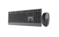 GEMBIRD BEZPRZEWODOWY ZESTAW KLAWIATURY + MYSZ DUAL MODE, 2.4 GHZ + BT, SLIM, UKŁAD US, KOLOR CZARNY