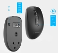 GEMBIRD BEZPRZEWODOWY ZESTAW KLAWIATURY + MYSZ DUAL MODE, 2.4 GHZ + BT, SLIM, UKŁAD US, KOLOR CZARNY