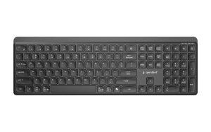 GEMBIRD BEZPRZEWODOWY ZESTAW KLAWIATURY + MYSZ SLIM PRO BUSINESS, DUAL MODE, 2,4 GHZ + BT, UKŁAD US, KOLOR CZARNY