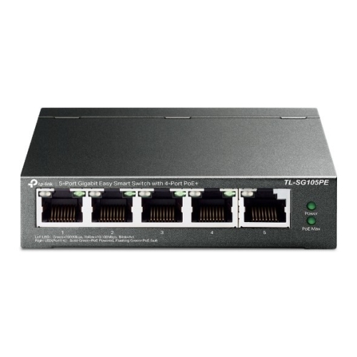 SWITCH TP-Link TL-SG105PE, 5 portów RJ45 10/100/1000 Mb/s, 4 porty PoE+