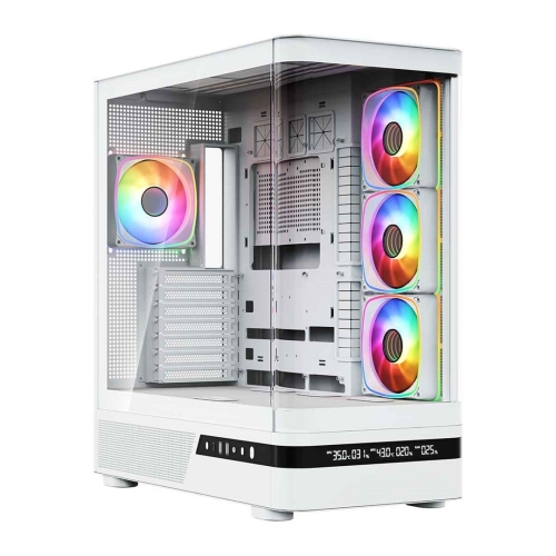 MODECOM OBUDOWA VOLCANO AQ 200 ARGB MIDI BIAŁA