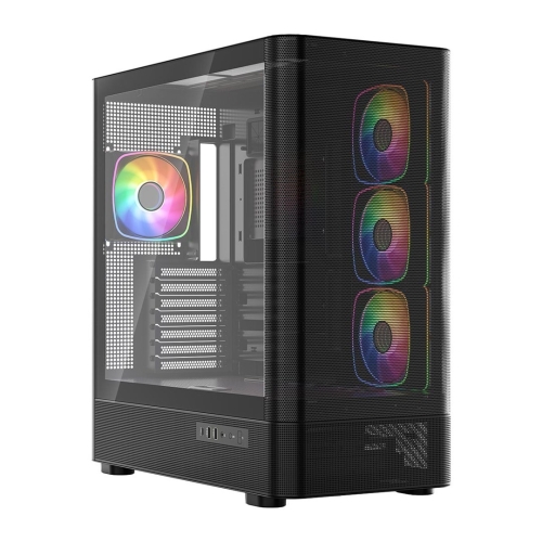 MODECOM OBUDOWA VOLCANO AQ 300 ARGB MIDI CZARNA