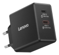 Ładowarka sieciowa Lenovo G0A6065BEU GaN 2x USB-C 65W czarna