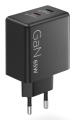 Ładowarka sieciowa Lenovo G0A6065BEU GaN 2x USB-C 65W czarna