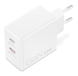Ładowarka sieciowa Lenovo G0A6065WEU GaN 2x USB-C 65W biała