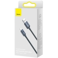 Baseus Crystal Shine Series kabel przewód USB do szybkiego ładowania i transferu danych USB Typ A - USB Typ C 100W 1,2m czarny (CAJY000401)