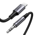 Ugreen  kabel przewód audio AUX MFI Lightning - 3,5 mm mini jack 1 m szary