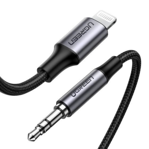 Ugreen  kabel przewód audio AUX MFI Lightning - 3,5 mm mini jack 1 m szary