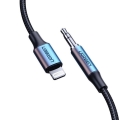 Ugreen  kabel przewód audio AUX MFI Lightning - 3,5 mm mini jack 1 m szary