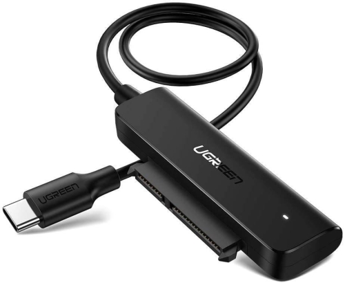 Ugreen Adapter  USB-C 3.0 Do Dysku SATA 2.5 50cm Srebrny AV144