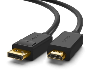 Ugreen  jednokierunkowy kabel z DisplayPort na HDMI 4K 30 Hz 32 AWG 1,5 m czarny