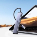 Ugreen  rozdzielacz HUB USB Typ C - 4x USB 3.2 Gen 1 srebrny