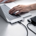 Ugreen  wielofunkcyjny HUB 2x USB Typ C na USB Typ C PD (Thunderbolt 3, 100W, 4K@60 Hz, 10 Gbps) / HDMI 4K@30 Hz / 3x USB 3.0 do MacBook Pro / Air sza