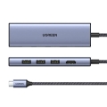 Ugreen Adapter HUB  CM511 USB-C do HDMI, 3x USB-A 3.0, SD/TF
