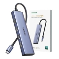 Ugreen Adapter HUB  CM511 USB-C do HDMI, 3x USB-A 3.0, SD/TF