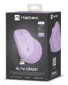 MYSZ WERTYKALNA NATEC CRAKE 2 BEZPRZEWODOWA 2400DPI BLUETOOTH 5.2 + 2.4GHZ PURE LAVENDER