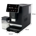 ELDOM EKSPRES CIŚNIENIOWY AUTOMATYCZNY ECA10 20 BAR 7 AUTOMATYCZNYCH PROGRAMÓW 1400W POJEMNIKI MLEKO 075 L WODA 1,5 L