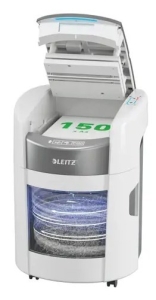 Niszczarka Leitz IQ Optimax AutoFeed 150, P4, 150 kartek, 15 l kosz